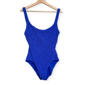 Oscar De La Renta Textured Made In USA One Piece Swimsuit Size 16